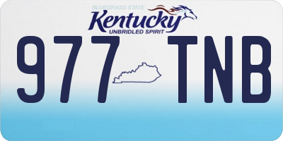 KY license plate 977TNB