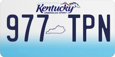 KY license plate 977TPN