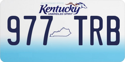 KY license plate 977TRB