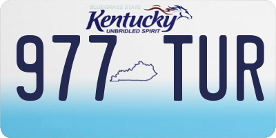 KY license plate 977TUR