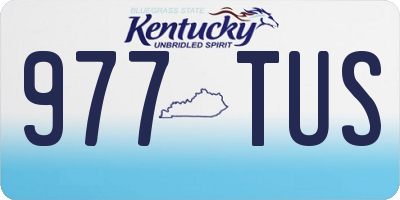KY license plate 977TUS