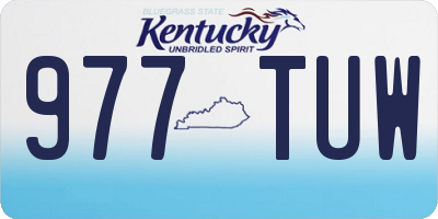 KY license plate 977TUW