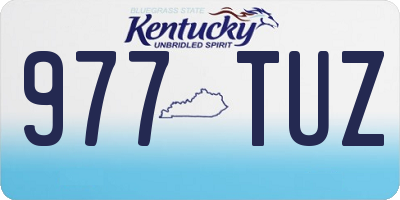KY license plate 977TUZ