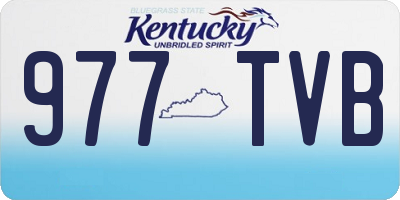 KY license plate 977TVB