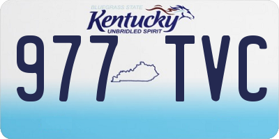 KY license plate 977TVC