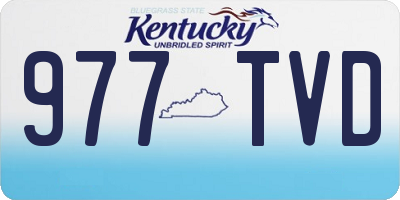 KY license plate 977TVD