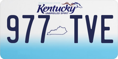 KY license plate 977TVE