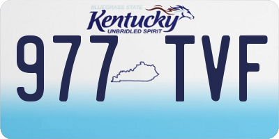 KY license plate 977TVF
