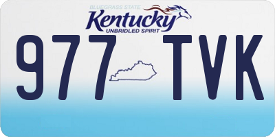 KY license plate 977TVK