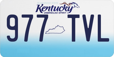KY license plate 977TVL