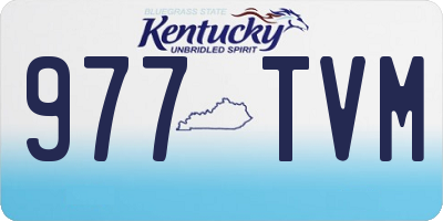KY license plate 977TVM
