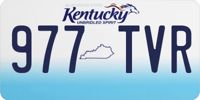 KY license plate 977TVR