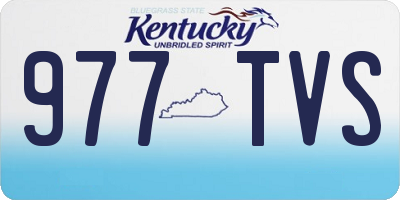 KY license plate 977TVS