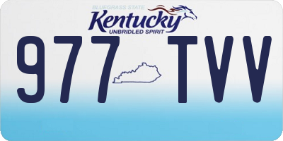 KY license plate 977TVV