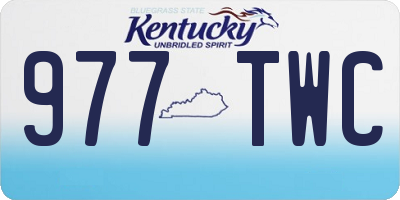 KY license plate 977TWC