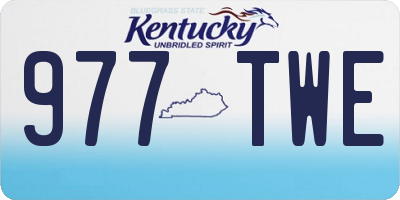 KY license plate 977TWE