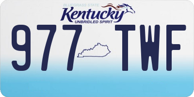 KY license plate 977TWF