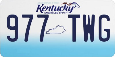 KY license plate 977TWG