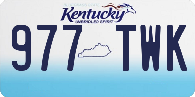 KY license plate 977TWK