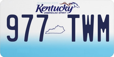 KY license plate 977TWM