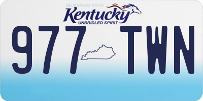 KY license plate 977TWN