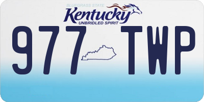 KY license plate 977TWP