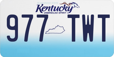 KY license plate 977TWT