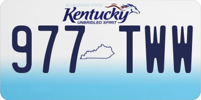 KY license plate 977TWW