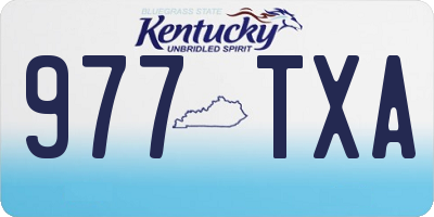 KY license plate 977TXA