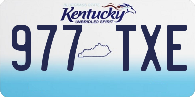 KY license plate 977TXE