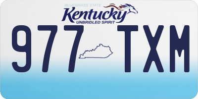 KY license plate 977TXM