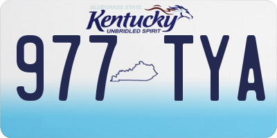 KY license plate 977TYA