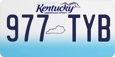 KY license plate 977TYB
