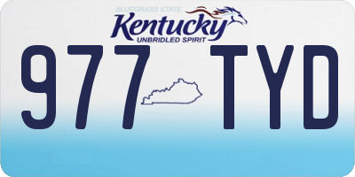 KY license plate 977TYD
