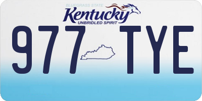 KY license plate 977TYE