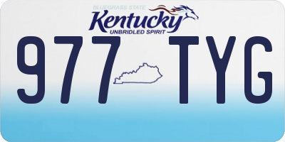 KY license plate 977TYG
