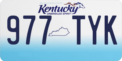 KY license plate 977TYK