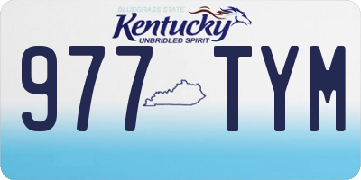 KY license plate 977TYM