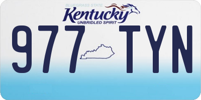KY license plate 977TYN
