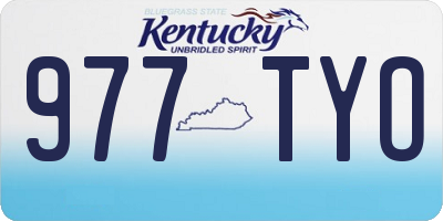 KY license plate 977TYO