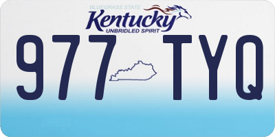 KY license plate 977TYQ