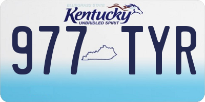 KY license plate 977TYR