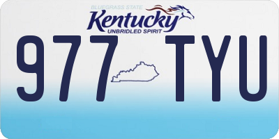 KY license plate 977TYU
