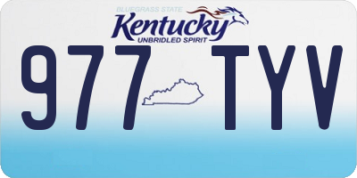 KY license plate 977TYV