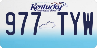 KY license plate 977TYW