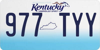 KY license plate 977TYY