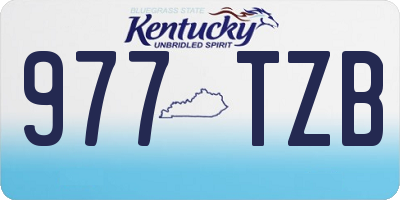 KY license plate 977TZB