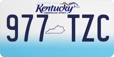 KY license plate 977TZC