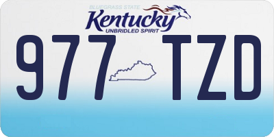 KY license plate 977TZD