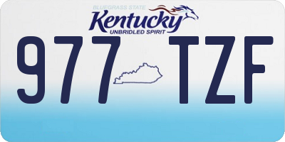 KY license plate 977TZF
